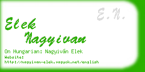elek nagyivan business card